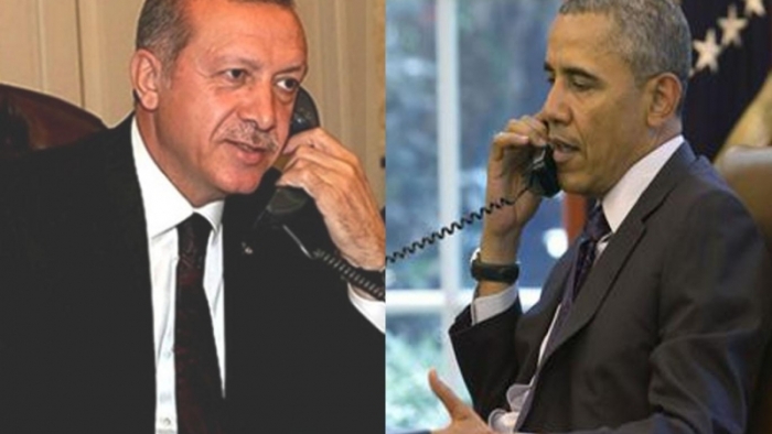 Cumhurbaşkanı Erdoğan ABD Başkanı Obama ile telefonda görüştü