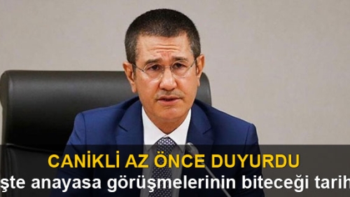 Canili az önce duyurdu İşte anayasa görüşmelerinin biteceği tarih
