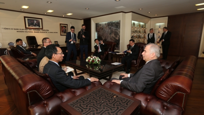 Çin Ankara Büyükelçisi'nden Başkan Zolan'a ziyaret
