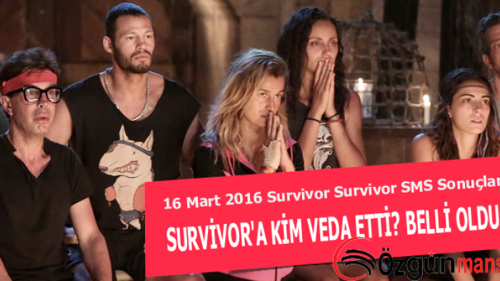 Survivor 16 Mart Çarşamba Eleme Gecesi SMS Sonuçları