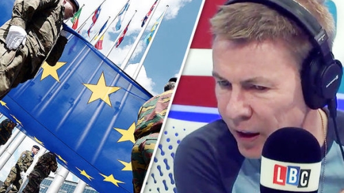 Öfkeli radyo sunucusu, AB'nin "özel ordusu" nı MEP'leri korumak için çaldı
