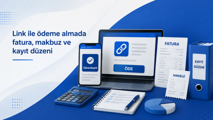 Link ile ödeme almada fatura, makbuz ve kayıt düzeni